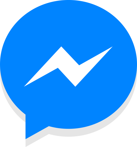 The Facebook messenger logo.