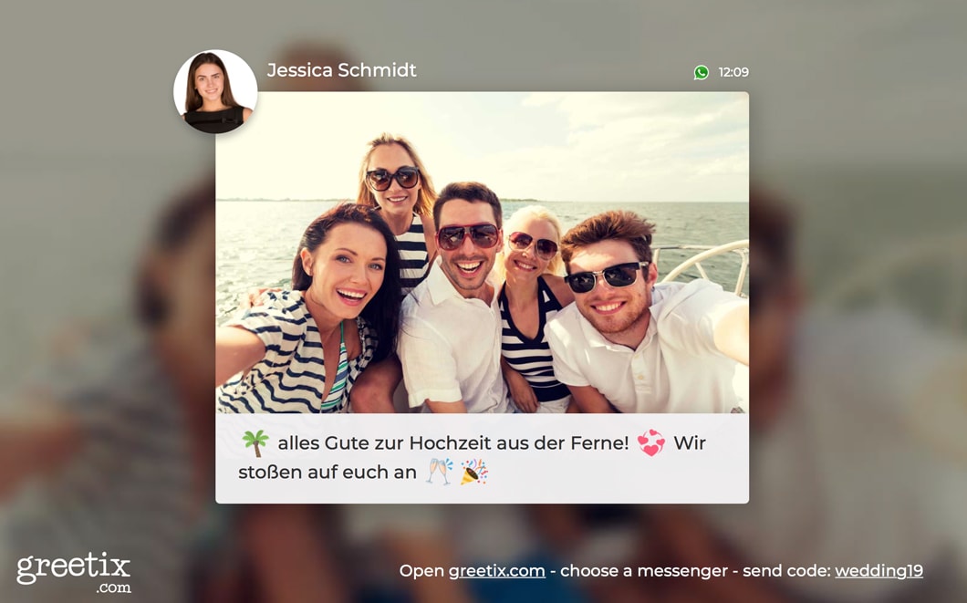 Photo booth app with live slideshow for your event | Greetix
